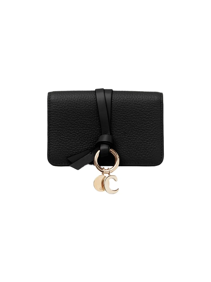 Chloé Alphabet card holder in grained leather