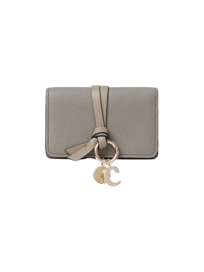 Chloé Alphabet card holder in grained leather