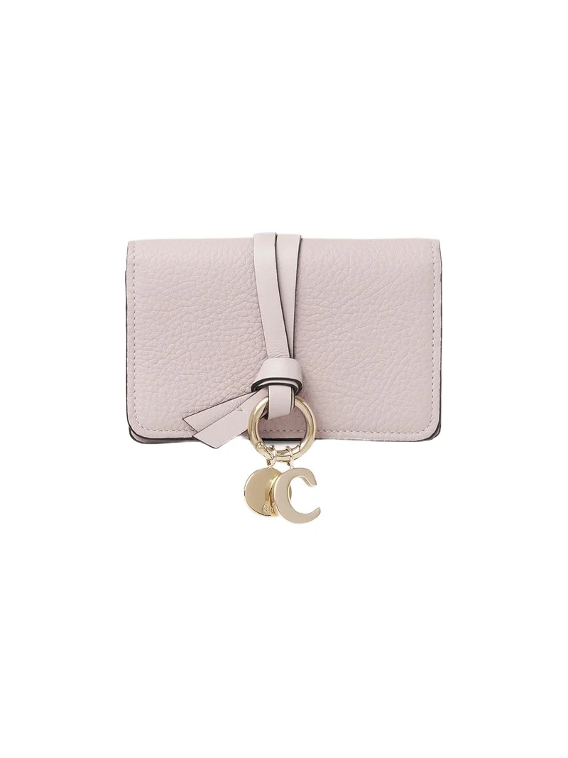 Chloé Alphabet card holder in grained leather