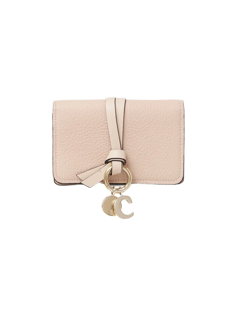 Chloé Alphabet card holder in grained leather