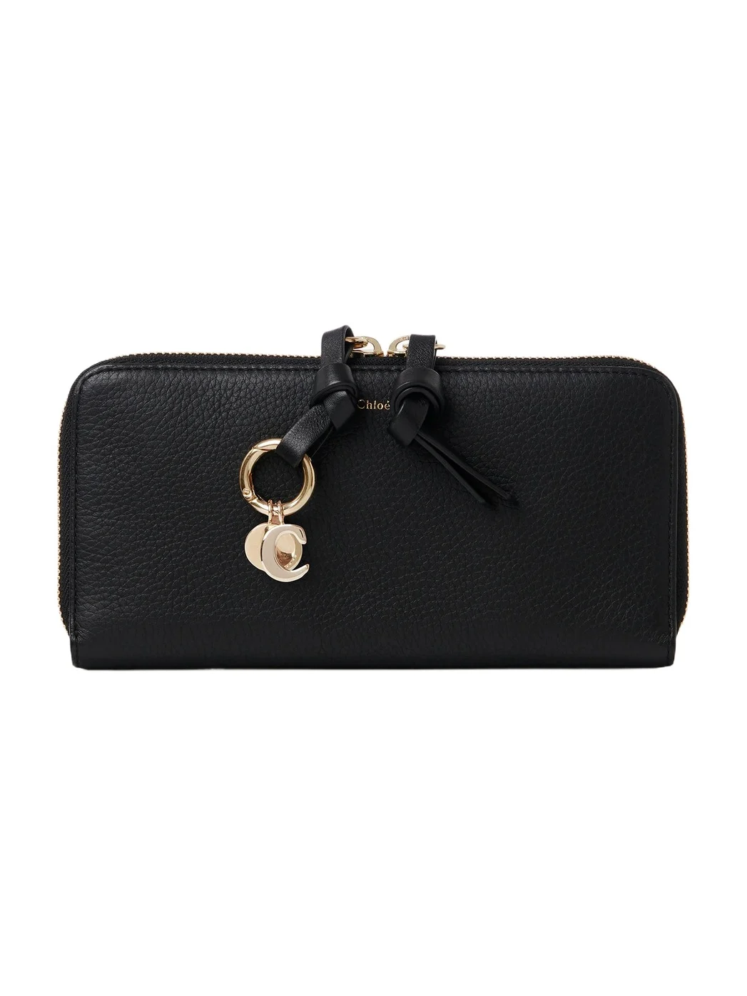 Chloé Alphabet zipped long wallet in grained leather