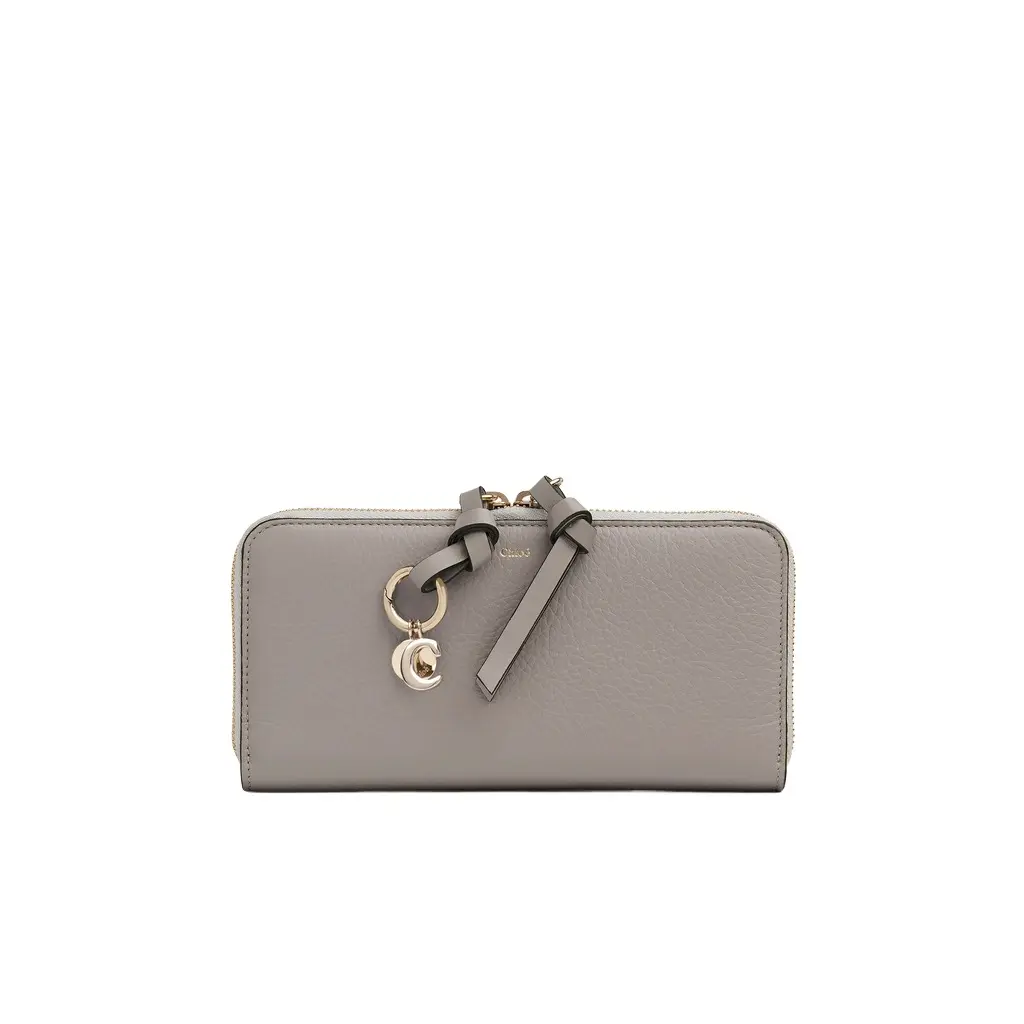 Chloé Alphabet zipped long wallet in grained leather | Image 1 Chloé Alphabet zipped long wallet in grained leather | Image 1