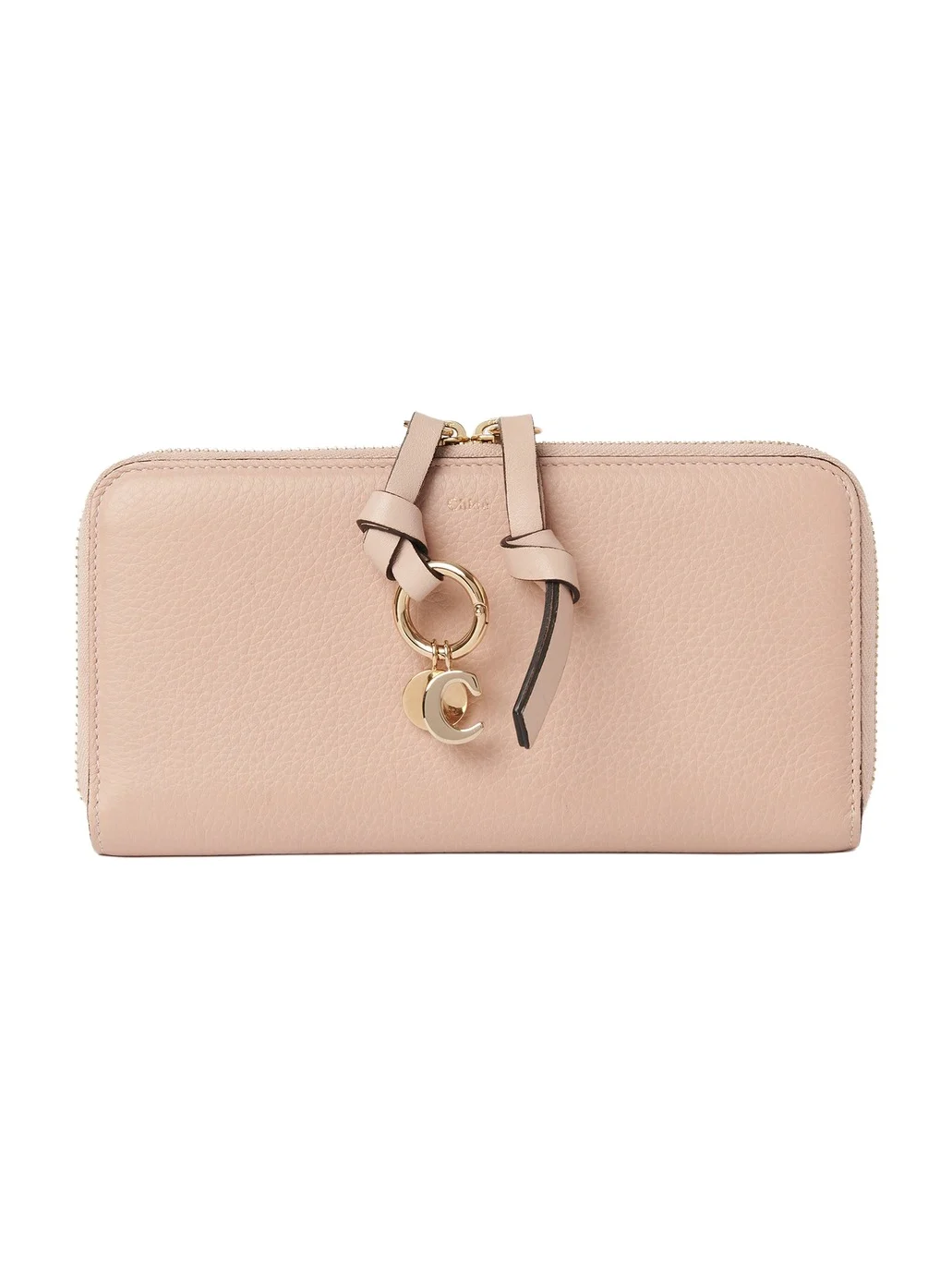 Chloé Alphabet zipped long wallet in grained leather