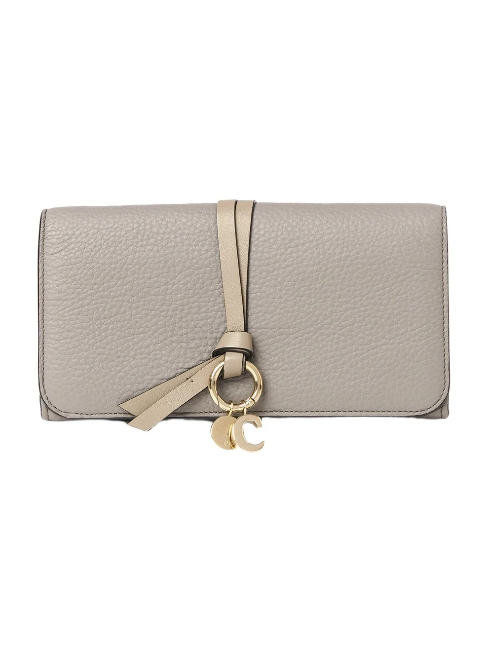 Chloé Alphabet wallet with flap in grained leather