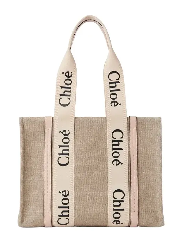 Woody tote bag in linen Woody tote bag in linen