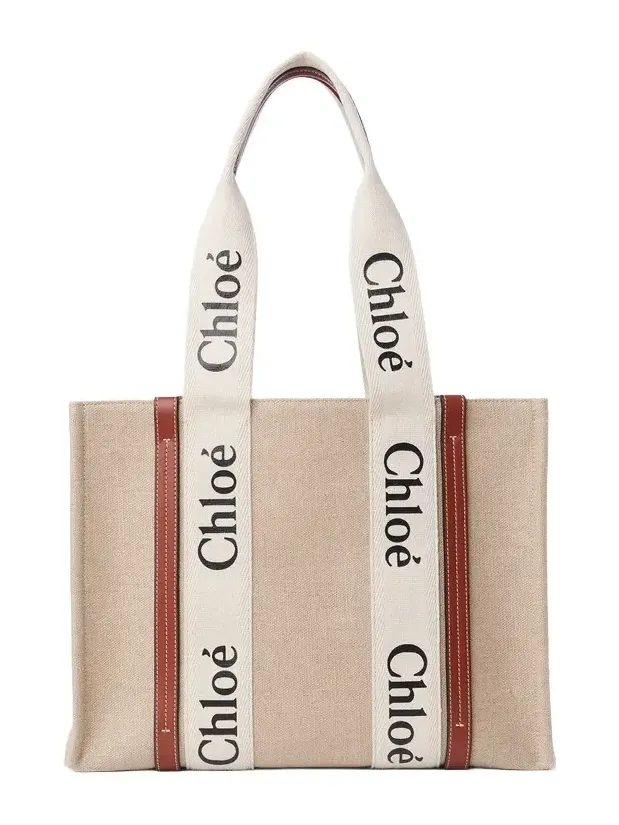 Woody tote bag in linen Woody tote bag in linen