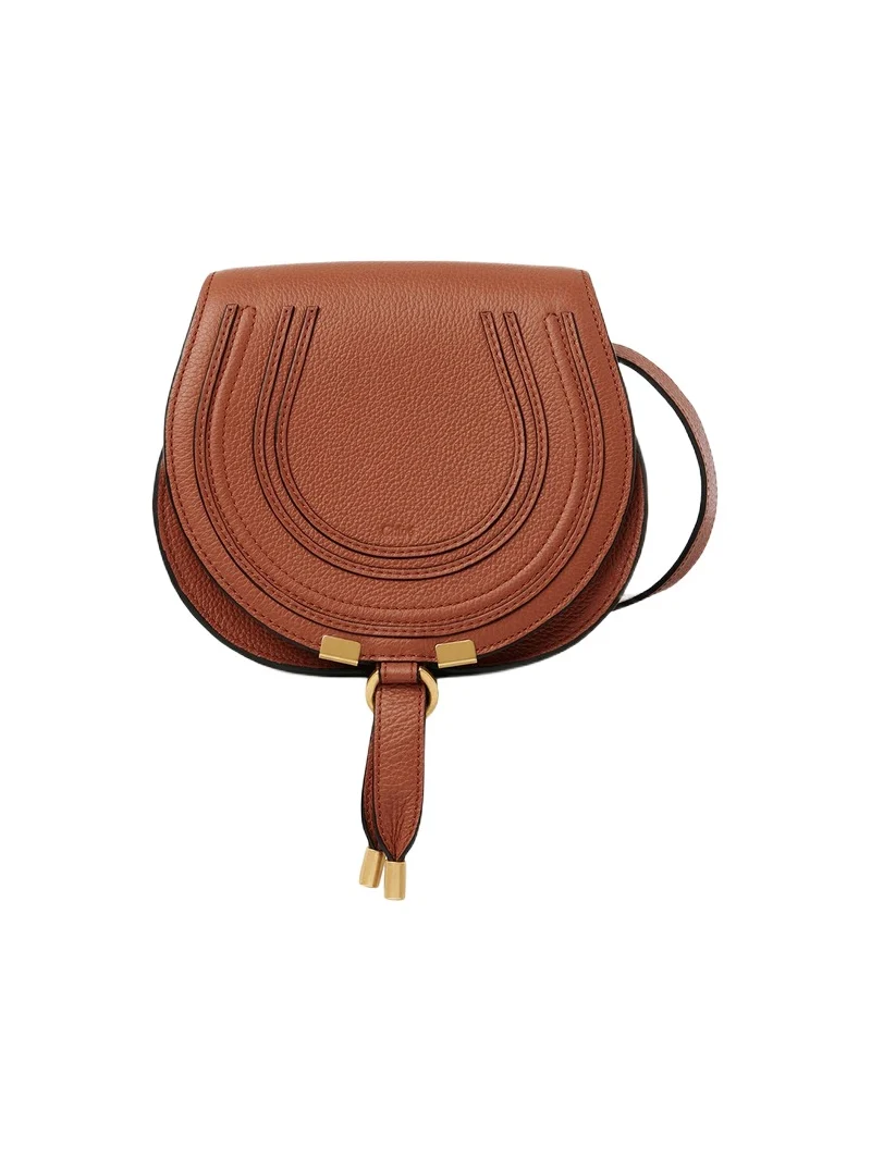 Chloé Small Marcie saddle bag in grained leather