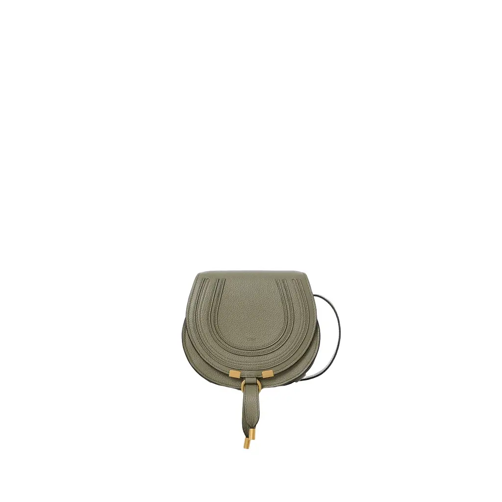 Chloé Small Marcie saddle bag in grained leather | Image 1 Chloé Small Marcie saddle bag in grained leather | Image 1