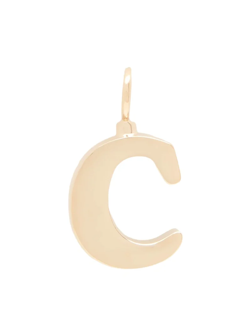 Alphabet letter C charm in brass Alphabet letter C charm in brass