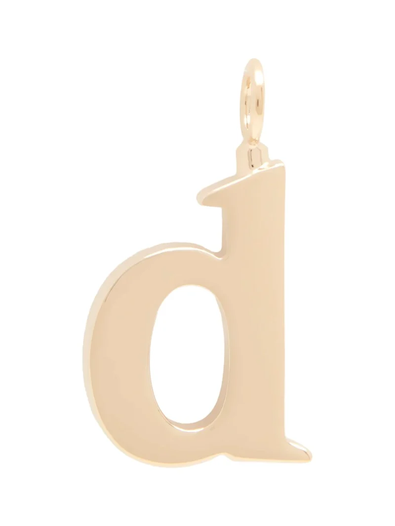 Chloé Alphabet letter D charm in brass