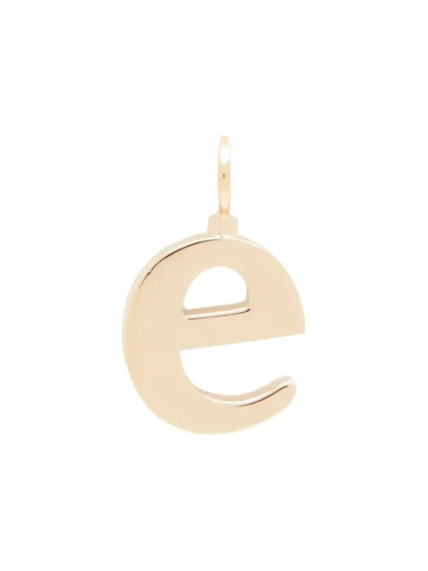 Chloé Alphabet letter E charm in brass