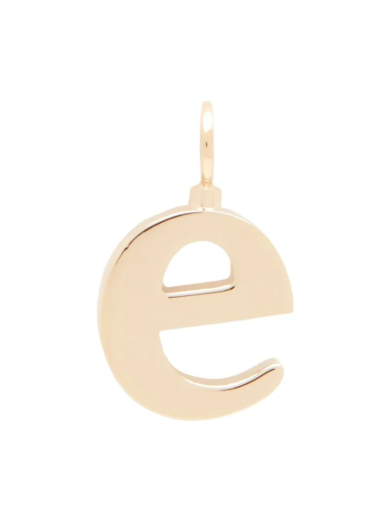 Chloé Alphabet letter E charm in brass