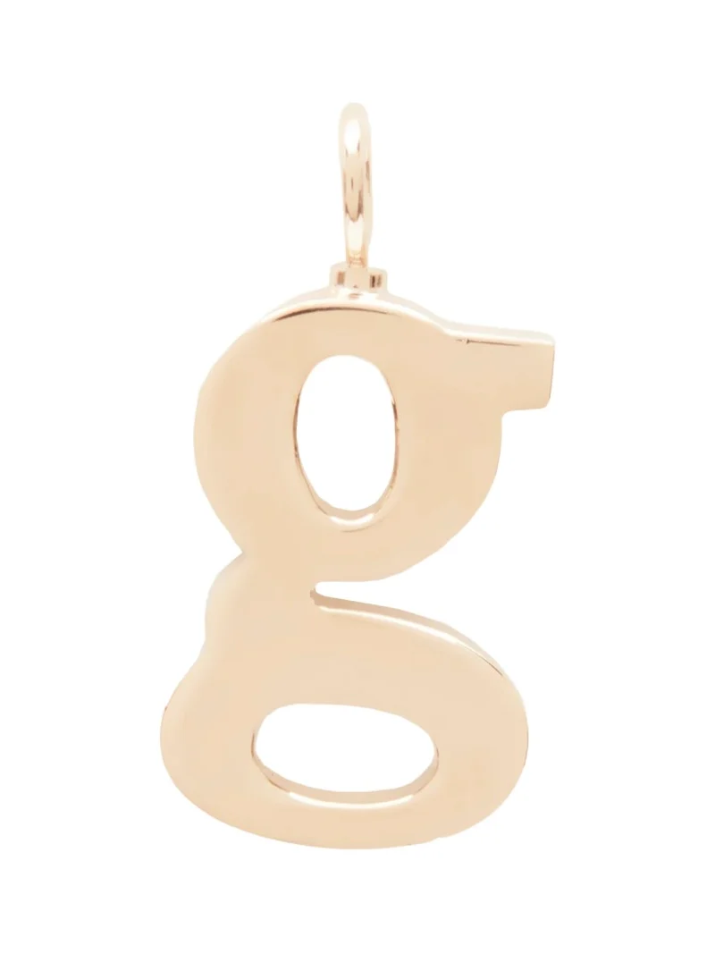 Alphabet letter G charm in brass Alphabet letter G charm in brass