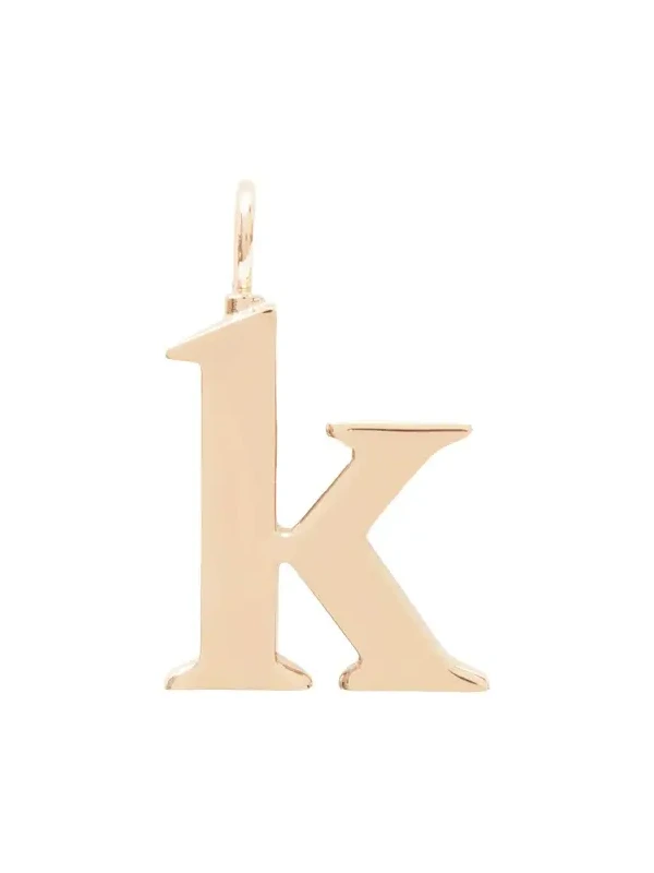 Chloé Alphabet letter K charm in brass