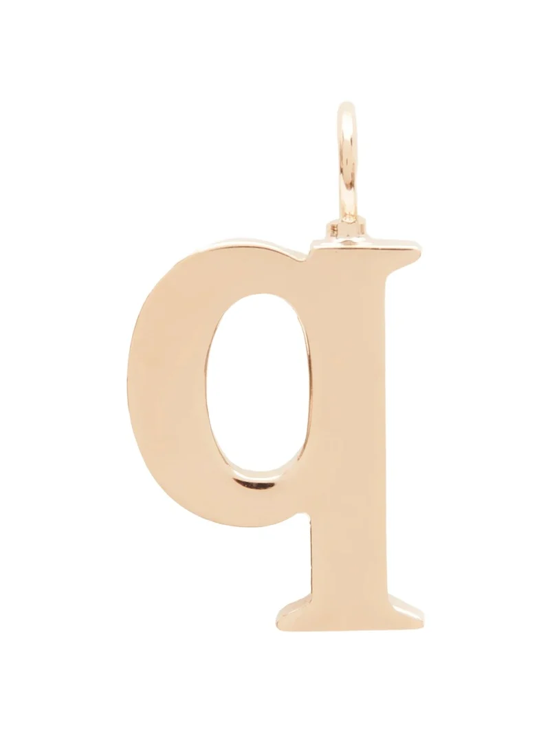 Chloé Alphabet letter Q charm in brass