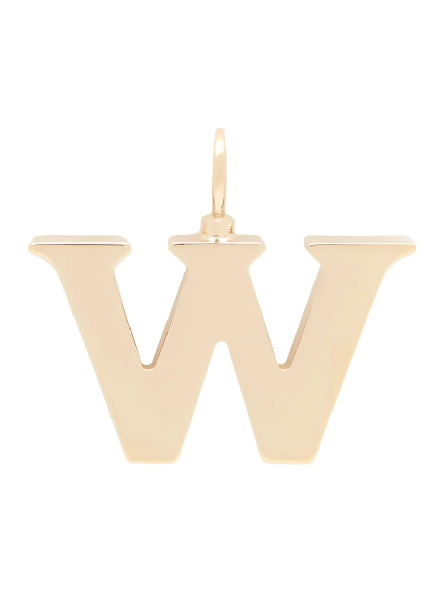 Chloé Alphabet letter W charm in brass