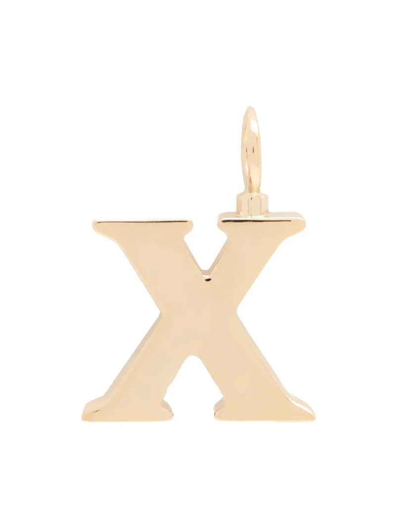 Chloé Alphabet letter X charm in brass