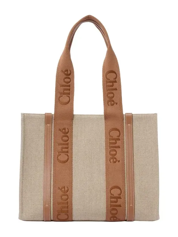 Woody tote bag in linen Woody tote bag in linen