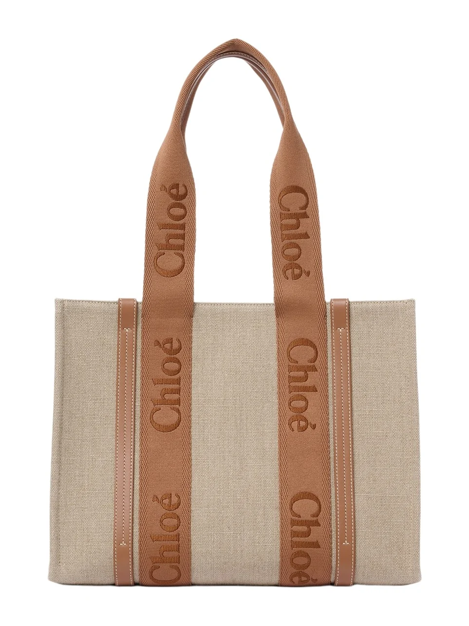 Woody tote bag in linen