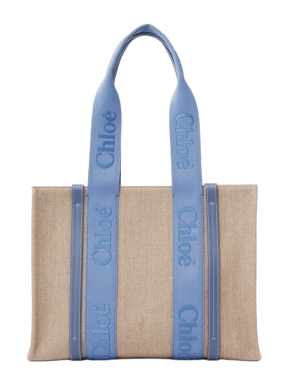 Chloé Woody tote bag in linen