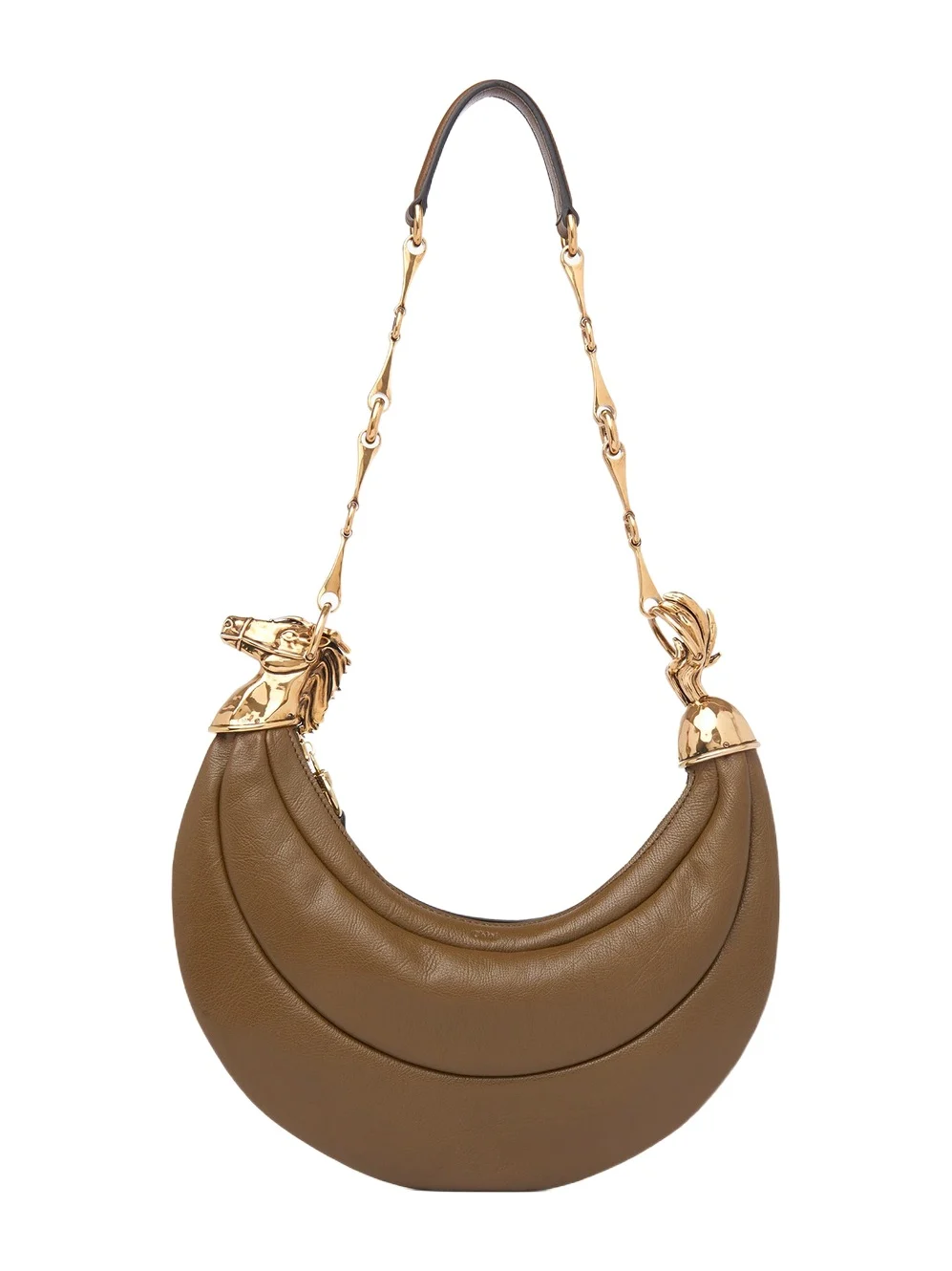 Chloé Chain Horse shoulder bag in soft leather