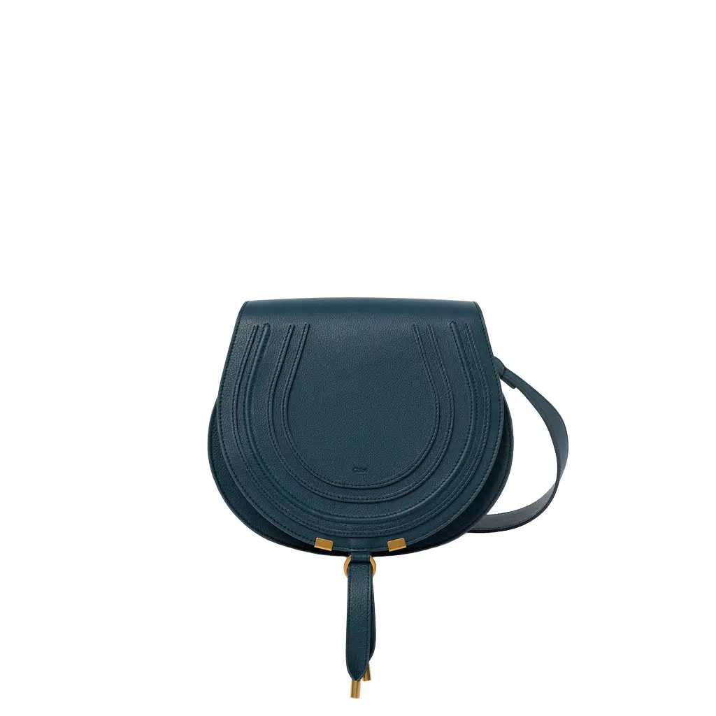 Chloé Marcie saddle bag in grained leather | Image 1 Chloé Marcie saddle bag in grained leather | Image 1