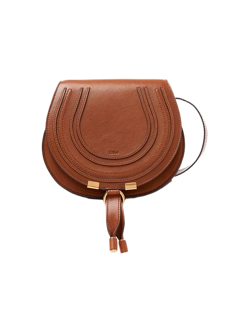 Chloé Small Marcie saddle bag in shiny leather