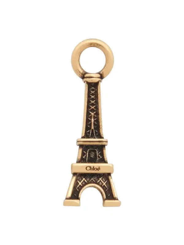 Chloé Alphabet Eiffel Tower charm in brass