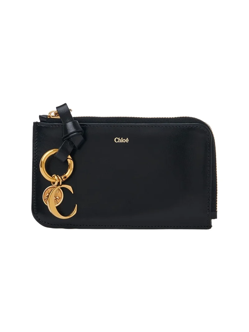 Alphabet wallet in shiny leather