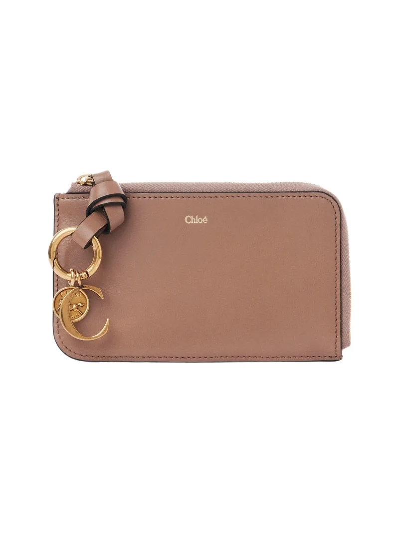 Alphabet wallet in shiny leather