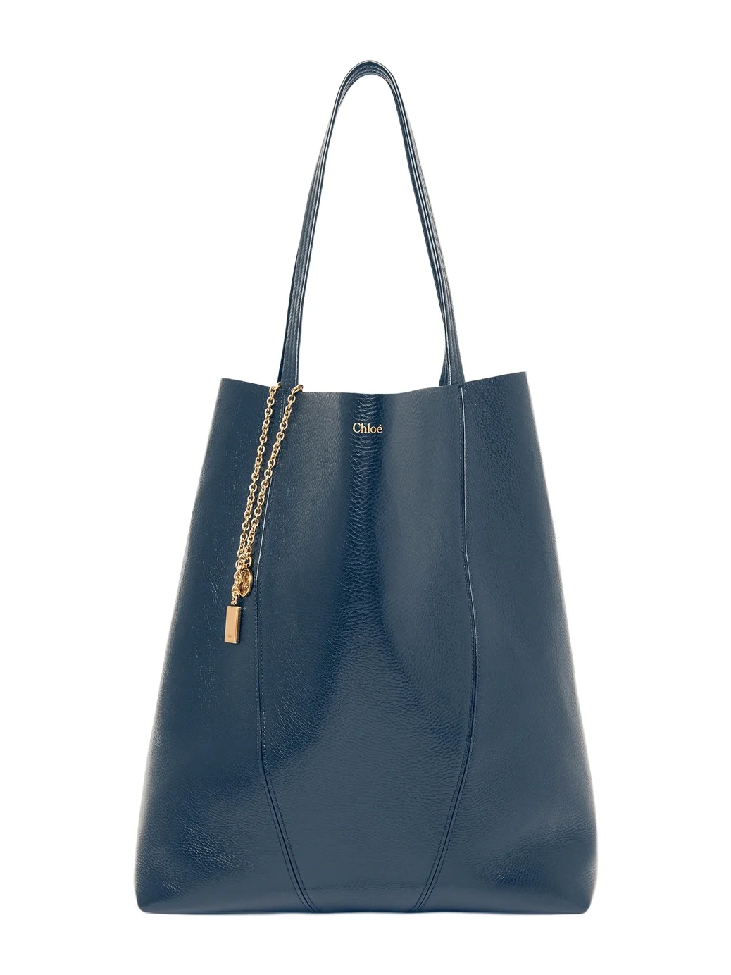 Chloé Large Chloé Spin tote bag in grained leather