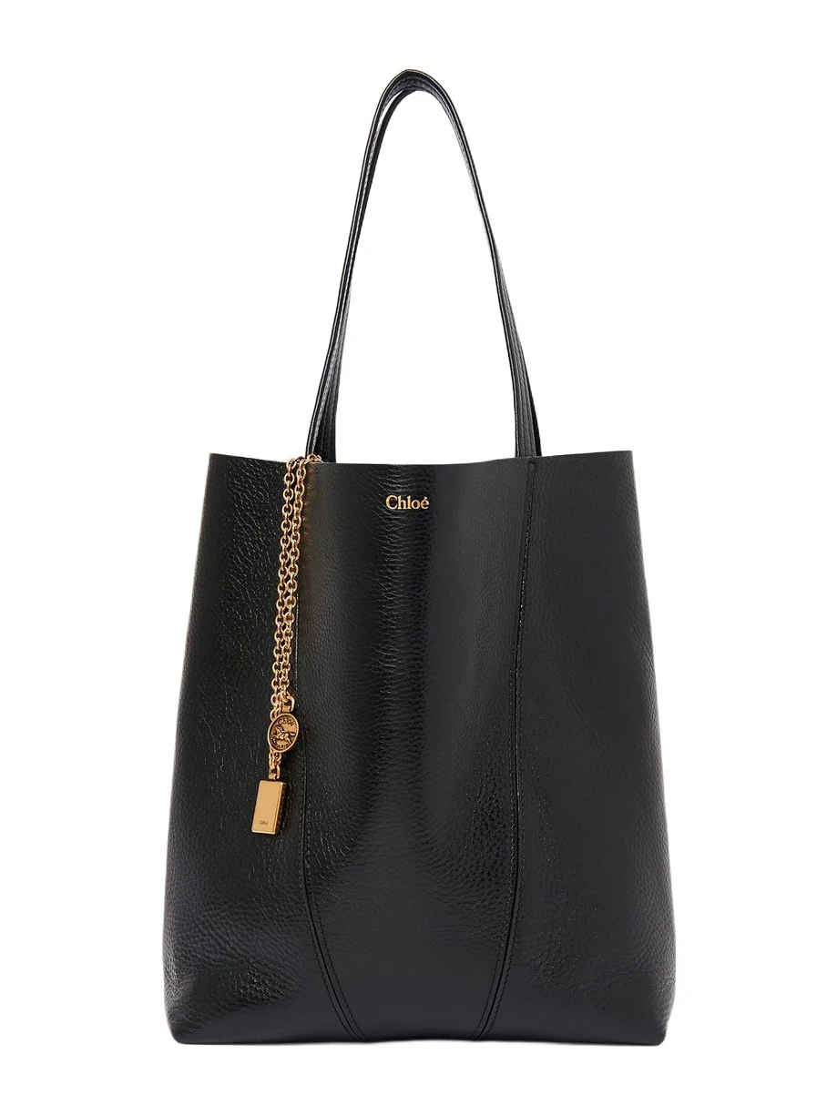 Chloé Chloé Spin tote bag in grained leather