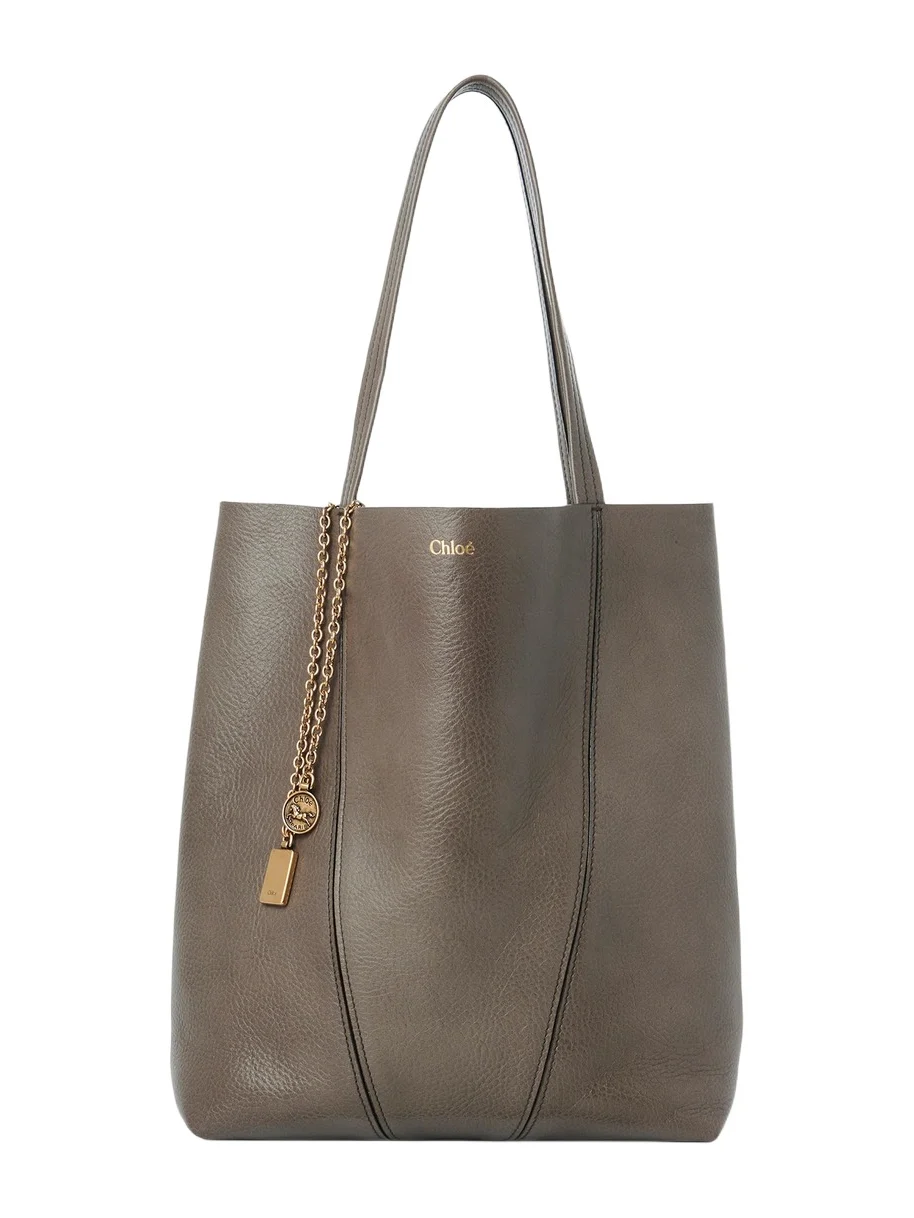 Chloé Chloé Spin tote bag in grained leather