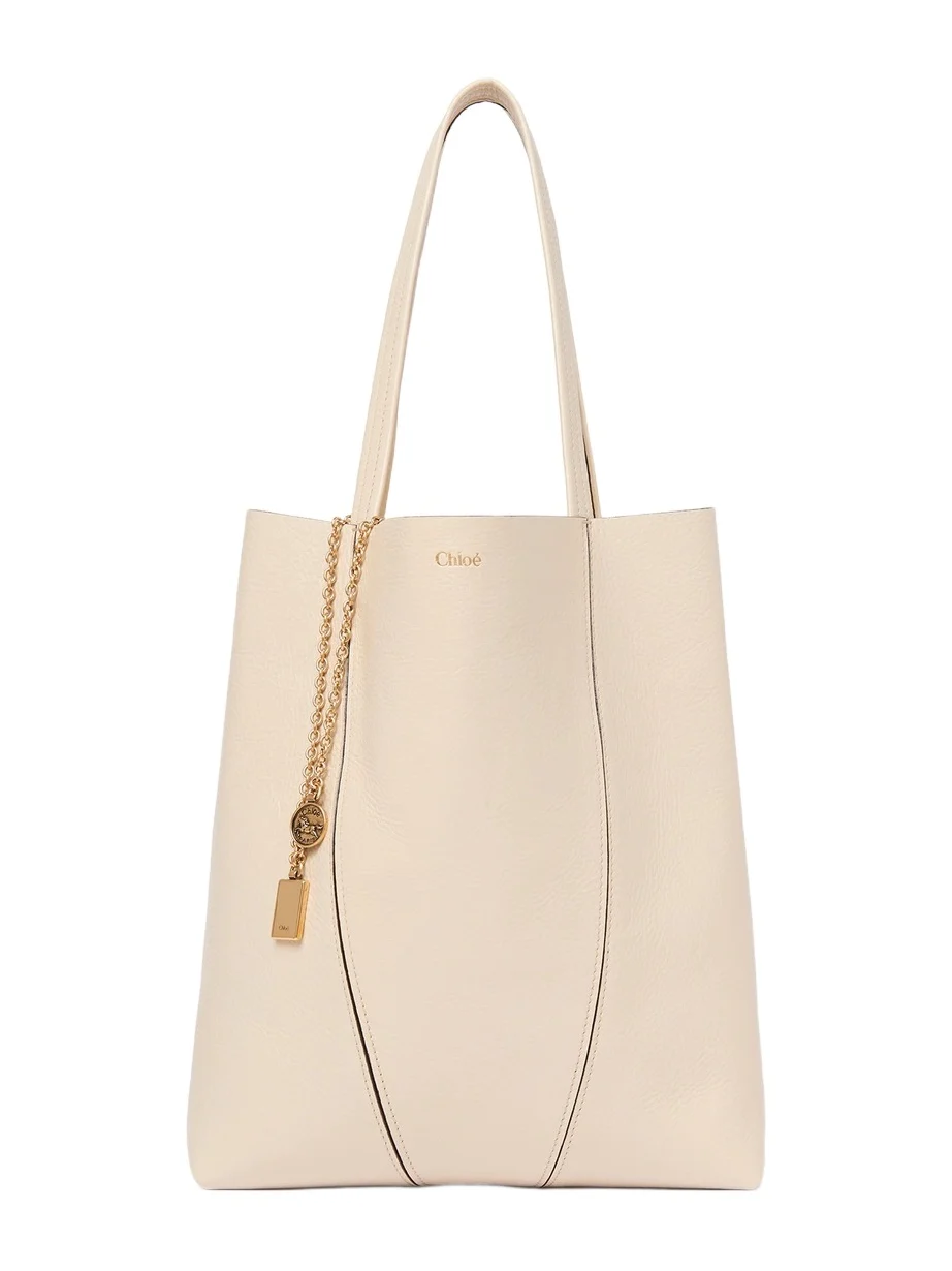 Chloé Chloé Spin tote bag in grained leather