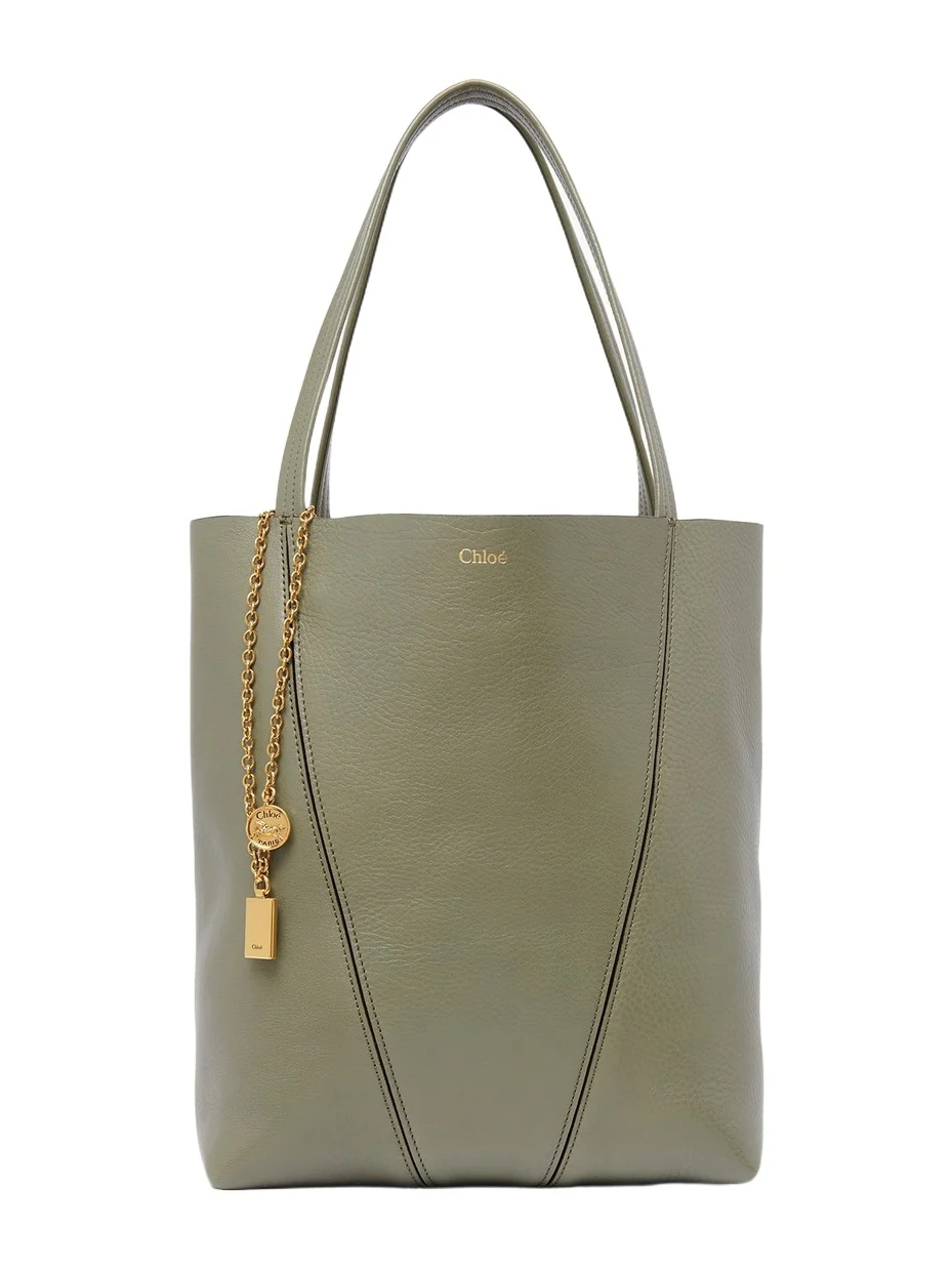Chloé Chloé Spin tote bag in grained leather
