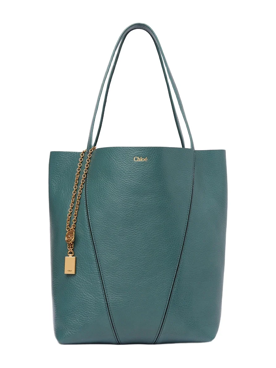 Chloé Chloé Spin tote bag in grained leather