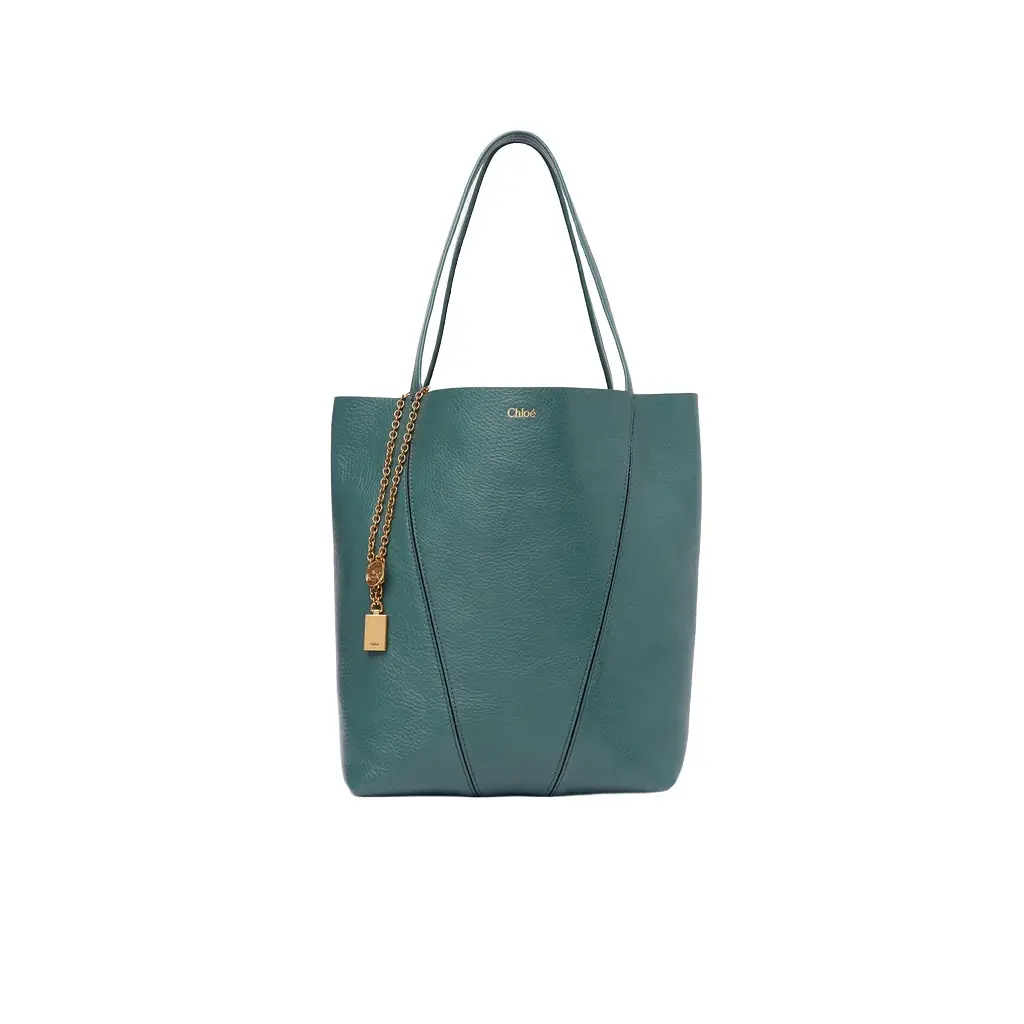 Chloé Chloé Spin tote bag in grained leather | Image 1 Chloé Chloé Spin tote bag in grained leather | Image 1