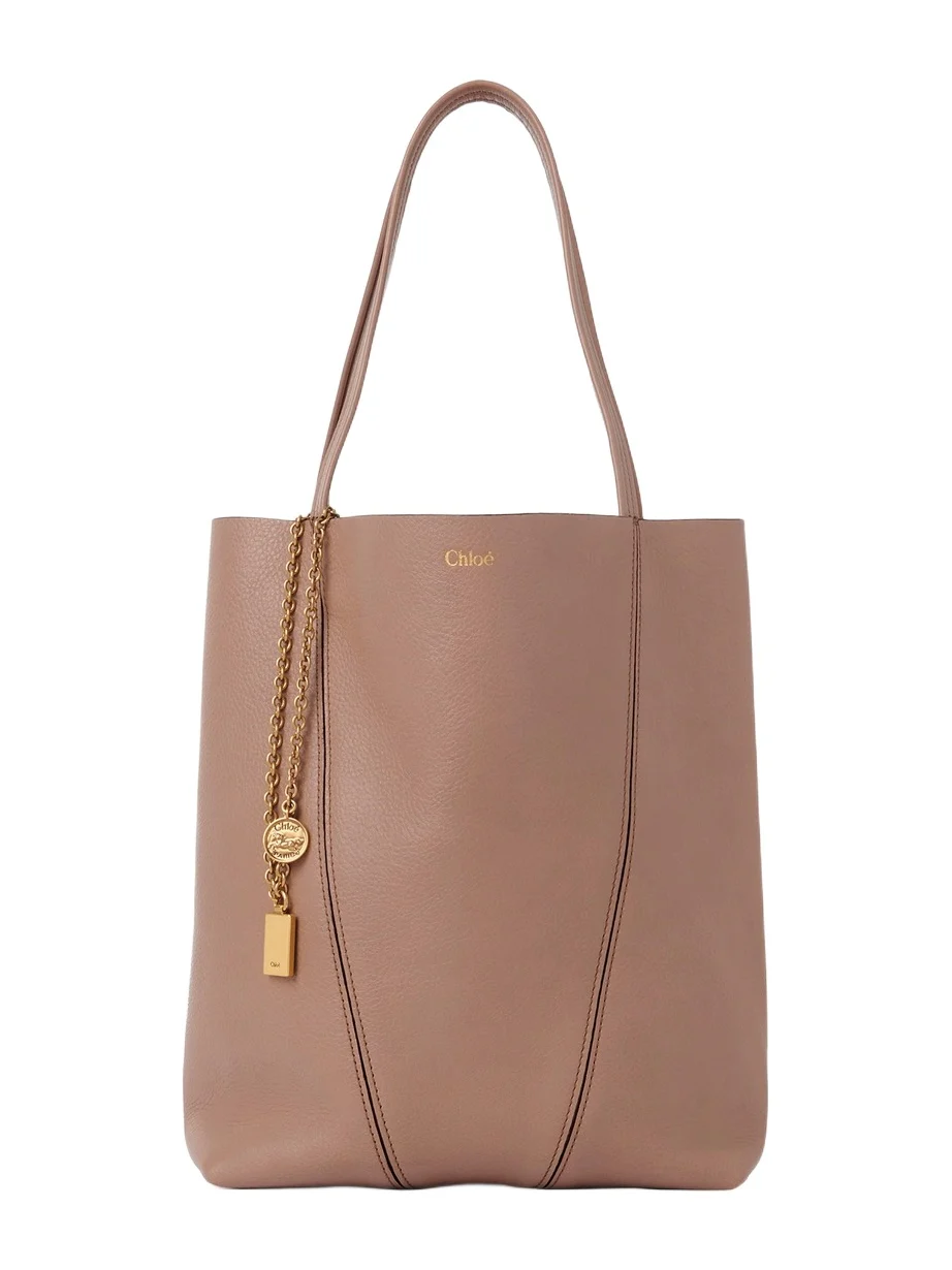 Chloé Spin tote bag in grained leather Chloé Spin tote bag in grained leather