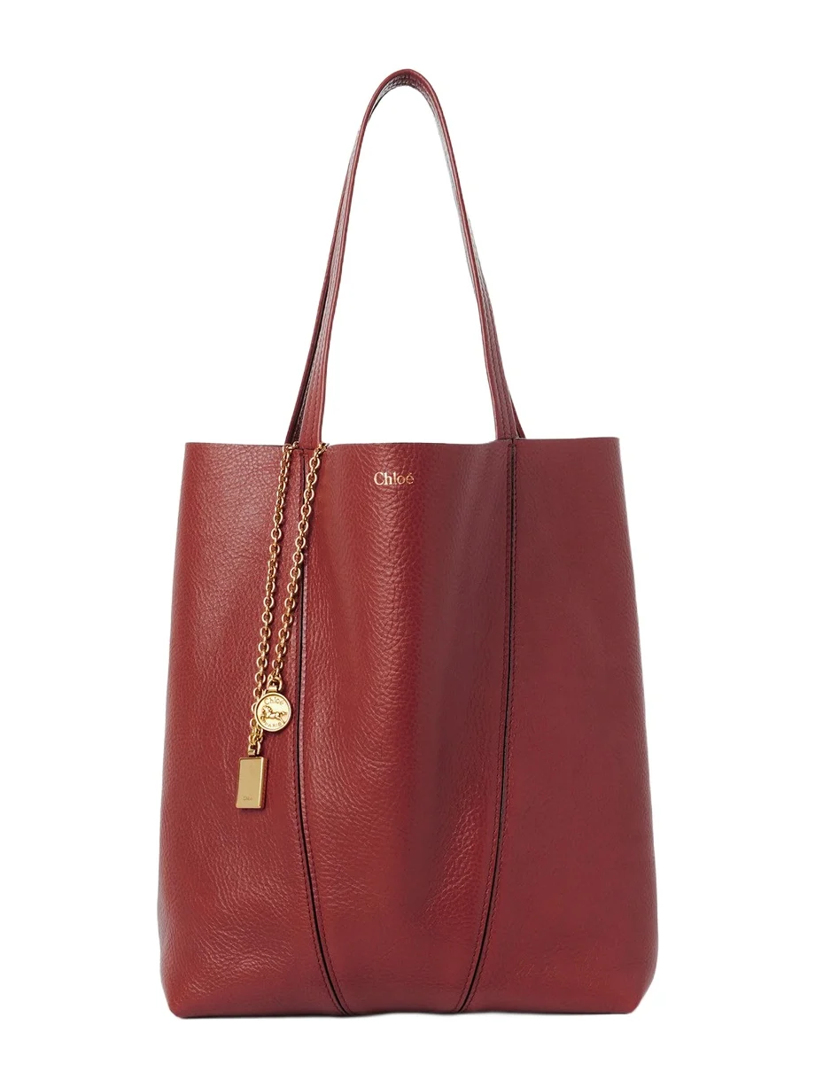Chloé Chloé Spin tote bag in grained leather