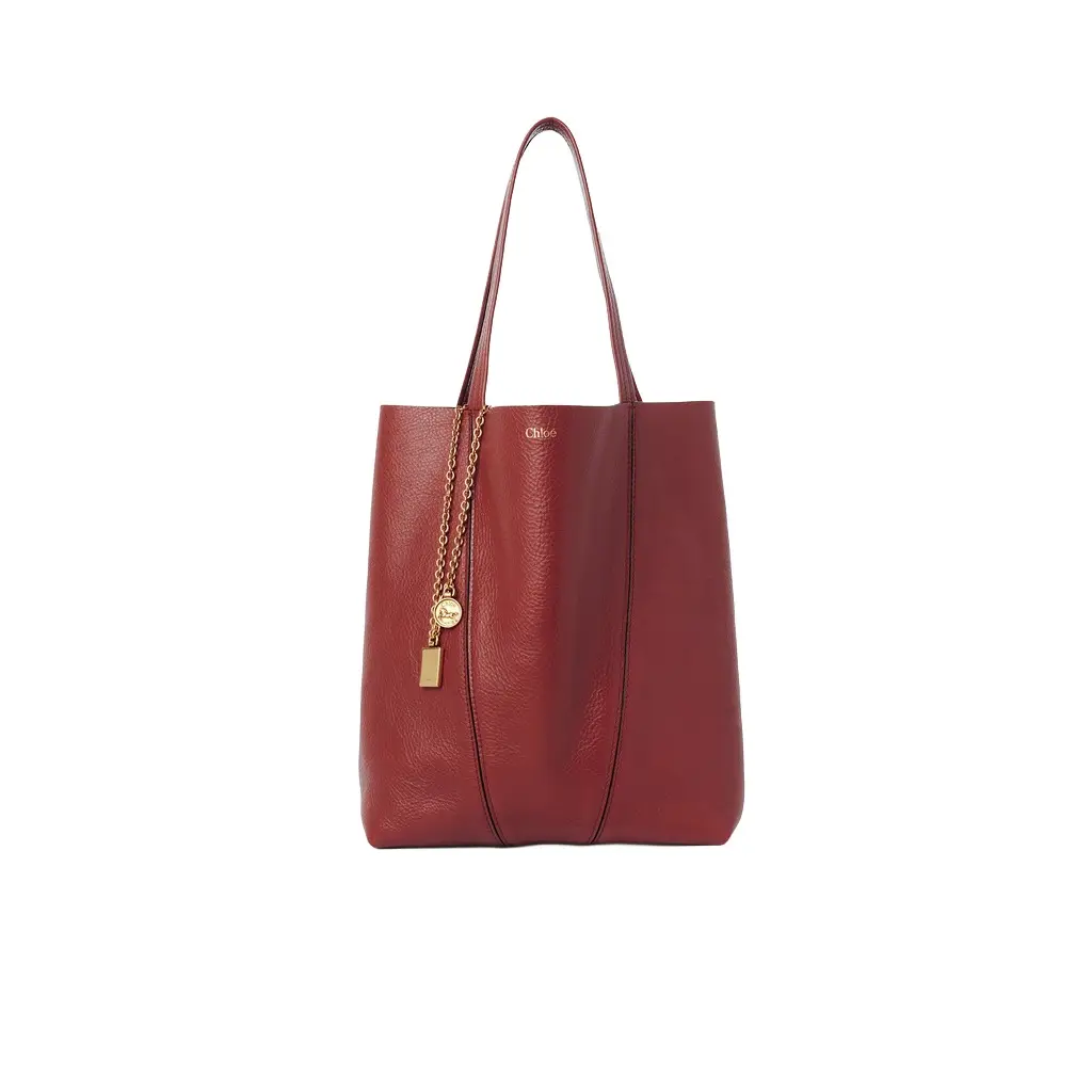 Chloé Chloé Spin tote bag in grained leather | Image 1 Chloé Chloé Spin tote bag in grained leather | Image 1