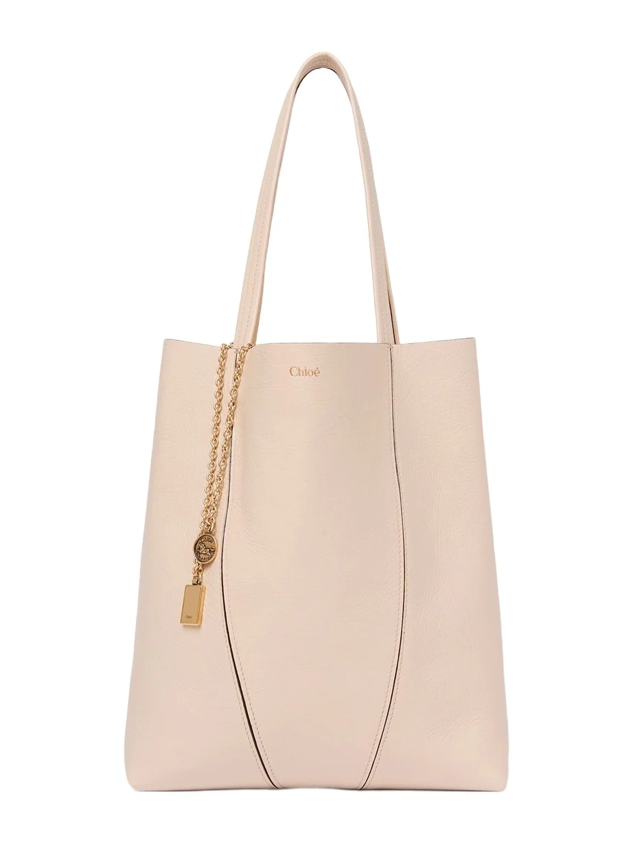 Chloé Spin tote bag in grained leather Chloé Spin tote bag in grained leather