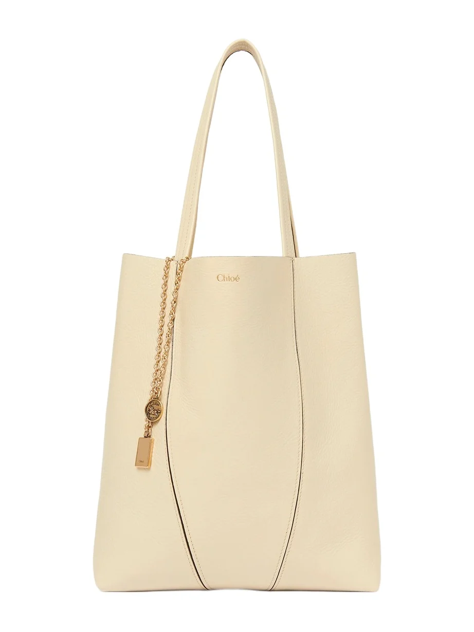 Chloé Chloé Spin tote bag in grained leather