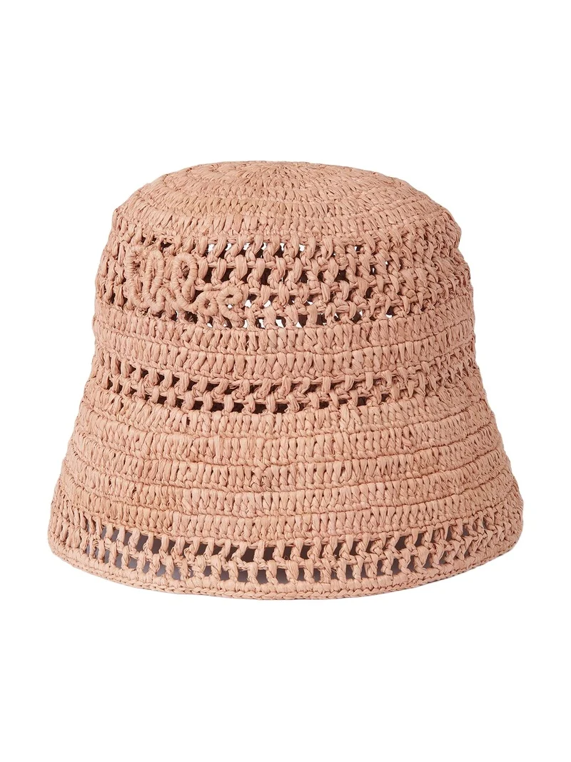 The Chloé Sunset bucket hat in raffia The Chloé Sunset bucket hat in raffia
