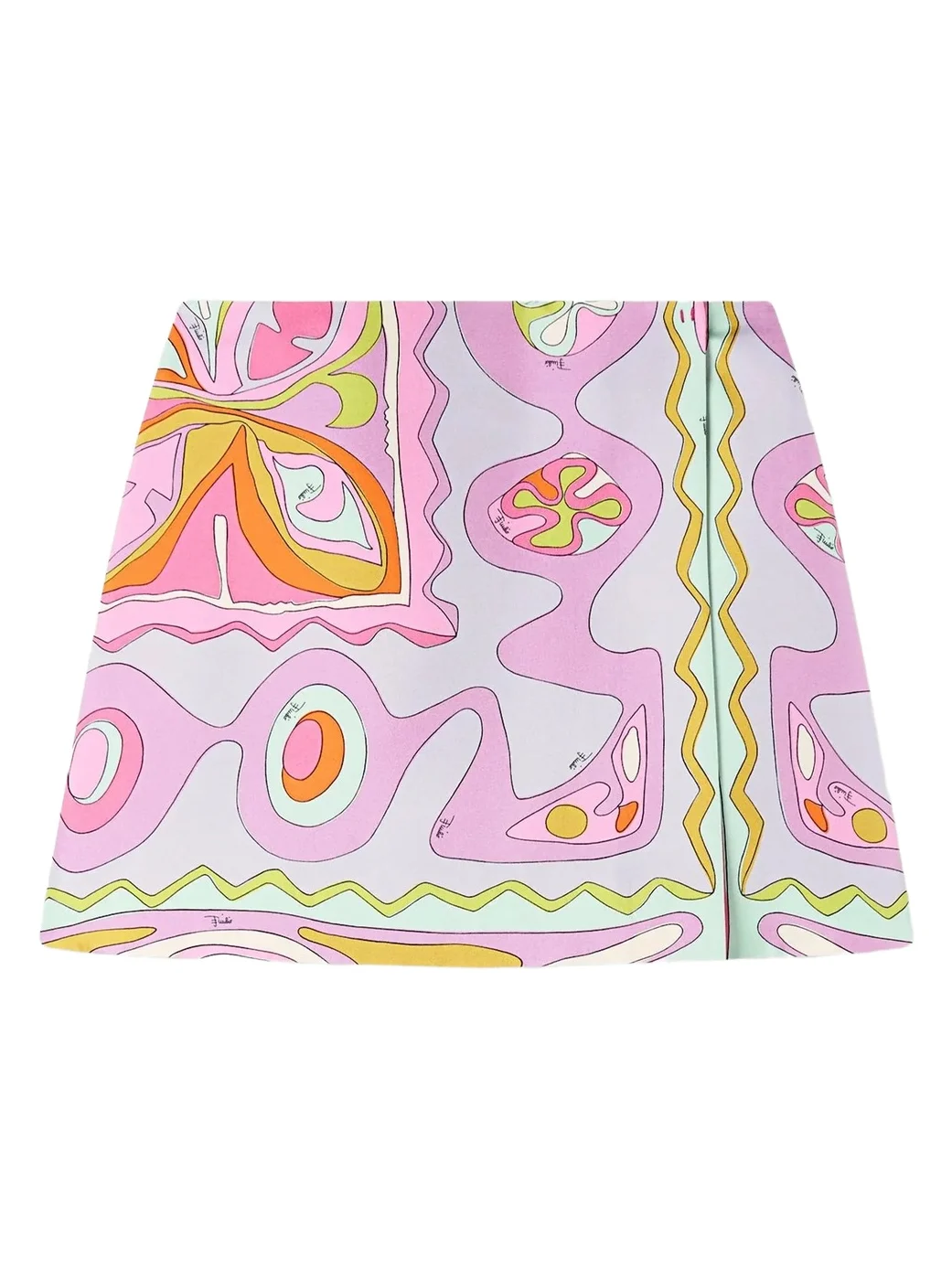 PUCCI Angoli Print Silk Mini Skirt
