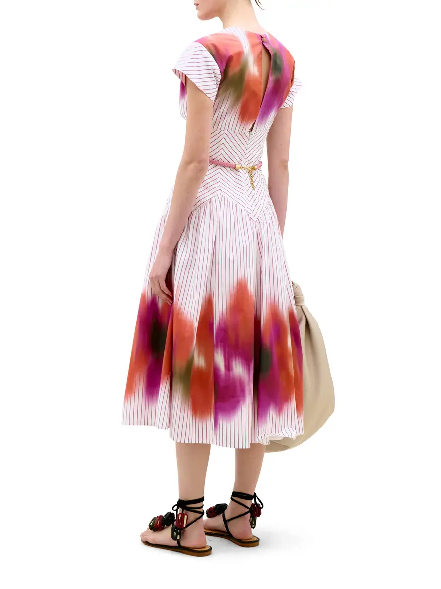 Silvia Tcherassi Anita Cotton Midi Dress | Thumbnail 3