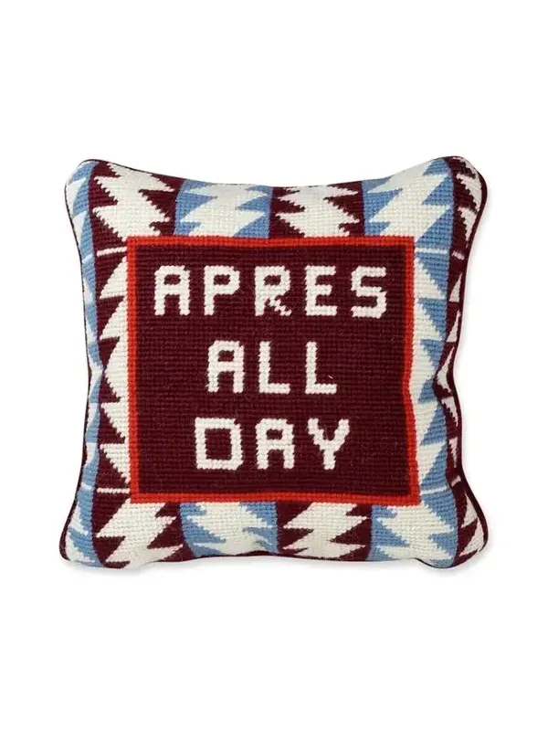 Furbish Studio Après All Day Needlepoint Pillow