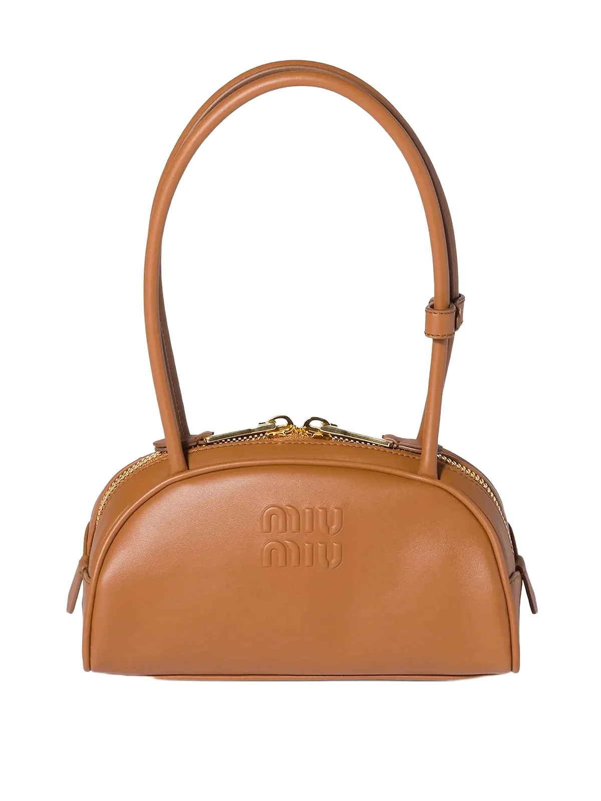 Miu Miu Beau Half-Moon Leather Shoulder Bag