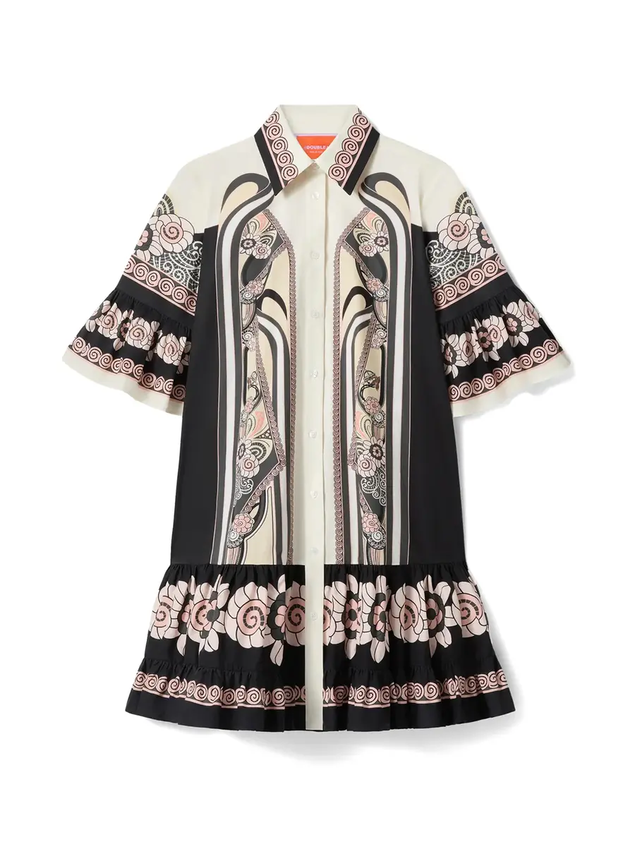 La DoubleJ Choux Cotton Poplin Mini Dress | Image 1 La DoubleJ Choux Cotton Poplin Mini Dress | Image 1