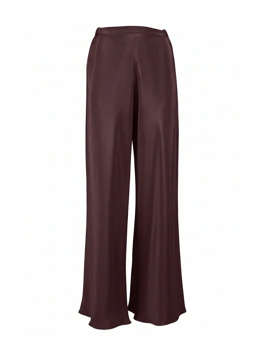 Chute Wide-Leg Silk Pants