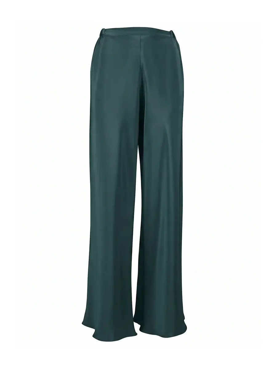 Chute Wide-Leg Silk Pants